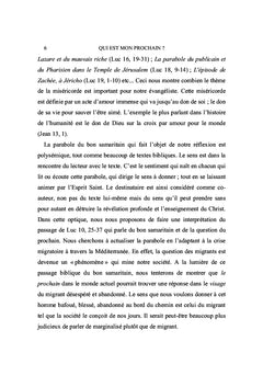 Qui est mon prochain ?