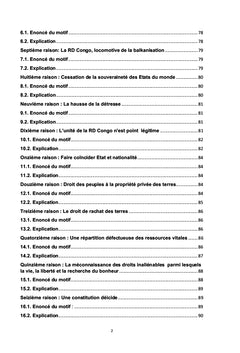 36 Raisons de balkaniser la RD Congo