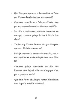 Pas d'erreur dans le choix du conjoint