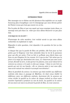 Appelés à être ses témoins