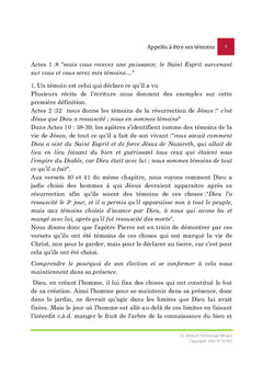 Appelés à être ses témoins