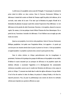 Exorcisme et prophétisme en Afrique: étude de cas de la Côte d'Ivoire