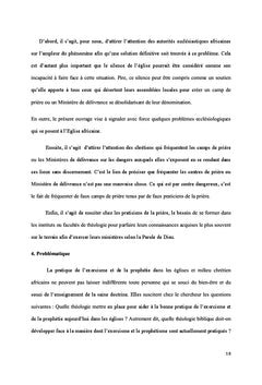 Exorcisme et prophétisme en Afrique: étude de cas de la Côte d'Ivoire