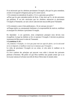 Guide pratique sur l'évangelisation et la croissance de l'église