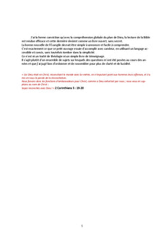 La Simplicité de l'Evangile