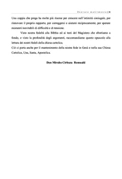 Salvare e onorare il matrimonio sacramentale