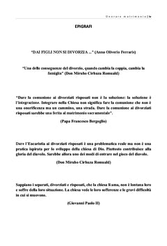 Salvare e onorare il matrimonio sacramentale
