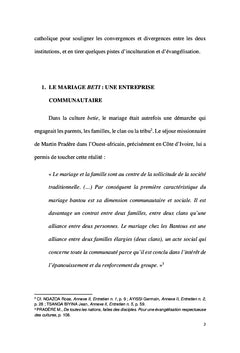 De la culture à l'inculturation:
