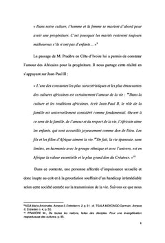 De la culture à l'inculturation: