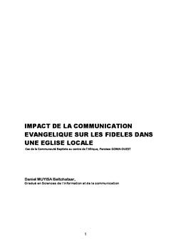 Impact de la communication évangélique dans une église locale