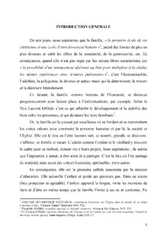 Famille"l'Eglise domestique":