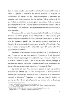 Famille"l'Eglise domestique":