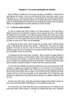 Qui gagnera le combat spirituel?