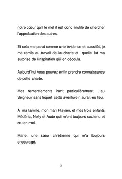 Charte du vivre ensemble au sein de l église