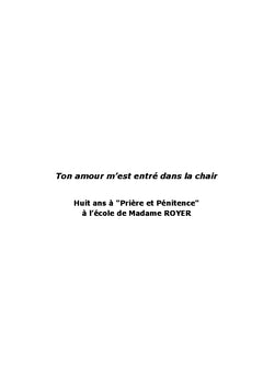 Ton amour m'est rentré dans la chair