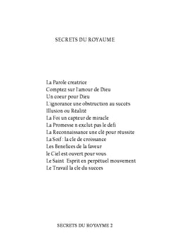Les secrets du royaume