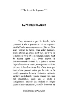 Les secrets du royaume