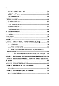 Chronologie prophétique de la fin du monde: