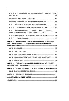 Chronologie prophétique de la fin du monde:
