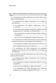 Droit international prive allemand et europeen du patrimoine