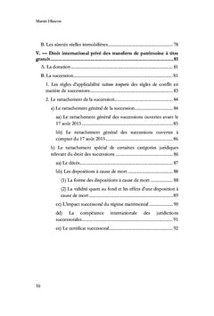 Droit international prive allemand et europeen du patrimoine