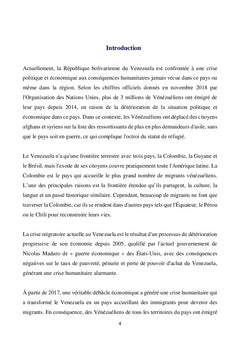 La crise migratoire au Venezuela