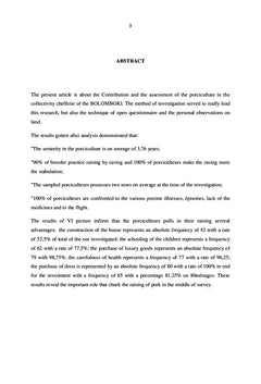 Contribution et l'évaluation de la porciculture