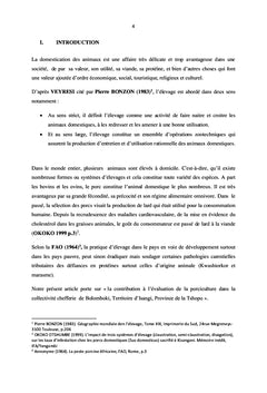 Contribution et l'évaluation de la porciculture