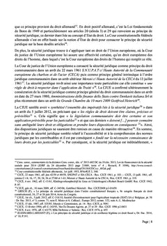 La sécurité juridique en droit fiscal