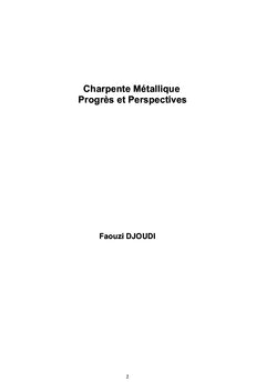 Charpente Métallique Progrès et Perspectives