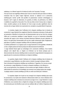 Charpente Métallique Progrès et Perspectives