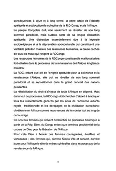 LE ROLE PROVIDENTIEL DES FEMMES, LES MAMANS POUR LA RENAISSANCE INTEGRALE DE L'AFRIQUE NOIRE
