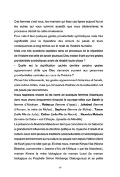 LE ROLE PROVIDENTIEL DES FEMMES, LES MAMANS POUR LA RENAISSANCE INTEGRALE DE L'AFRIQUE NOIRE