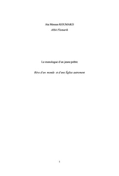 Le monologue d'un jeune prêtre