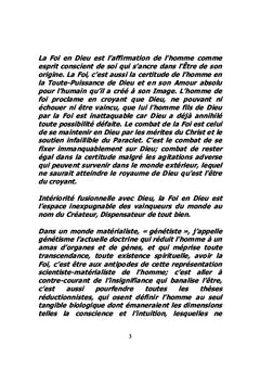 La Foi, cette Intériorité fusionnelle avec Dieu!