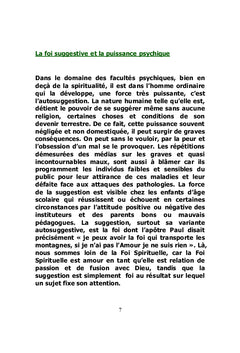 La Foi, cette Intériorité fusionnelle avec Dieu!