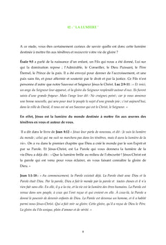 Passez des ténèbres à la lumière