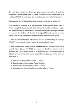 Passez des ténèbres à la lumière