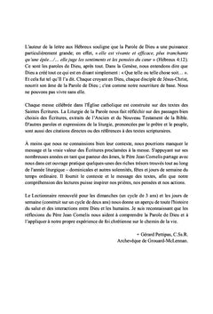Pistes de méditation pour homélies
