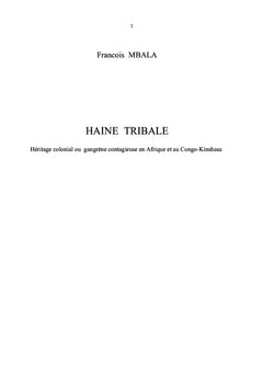 HAINE TRIBALE