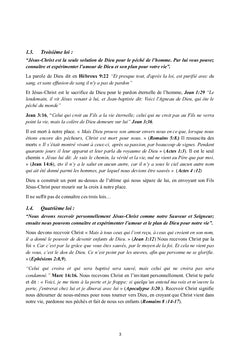 Notes de cours des affermissements bibliques