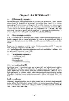 Notes de cours des affermissements bibliques