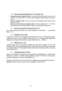 Notes de cours des affermissements bibliques