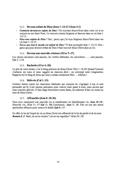 Notes de cours des affermissements bibliques