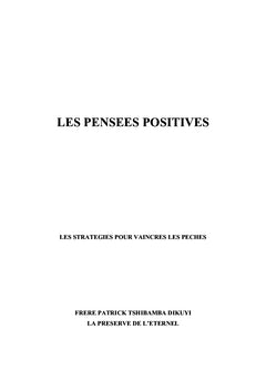 Les pensées positives