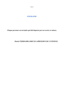 Le leader chrétien(ne)