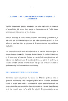 Le leader chrétien(ne)