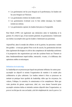 Le leader chrétien(ne)