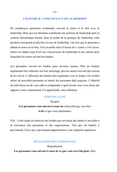 Le leader chrétien(ne)