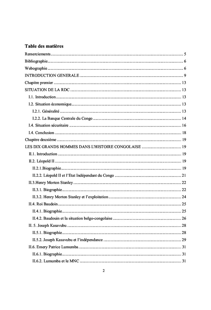 République Démocratique du Congo Elections et confessions religieuses
